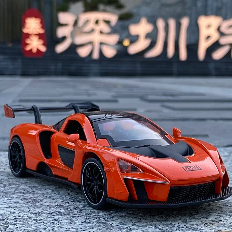 1/32 McLaren Senna Alloy Sports Car Model Diecasts Metal Toy Vehicles Car Model Simulation Sound Light Collection Toy Gift