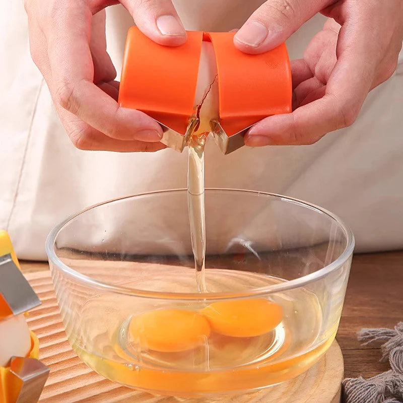 Eggshell Separator Handheld Eggshell Opener Household Egg Cutting Tool Portable Egg Cracking Tool For Home Kitchen Baking