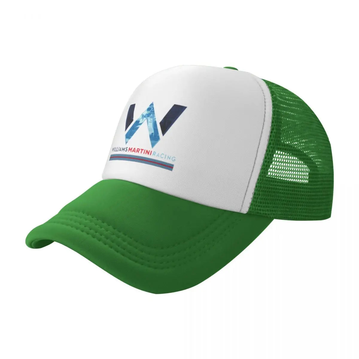 Williams Racing Custom Mesh Baseball Caps Women Men F1 Martini Printing Male Beach Dad Hat Peaked Cap