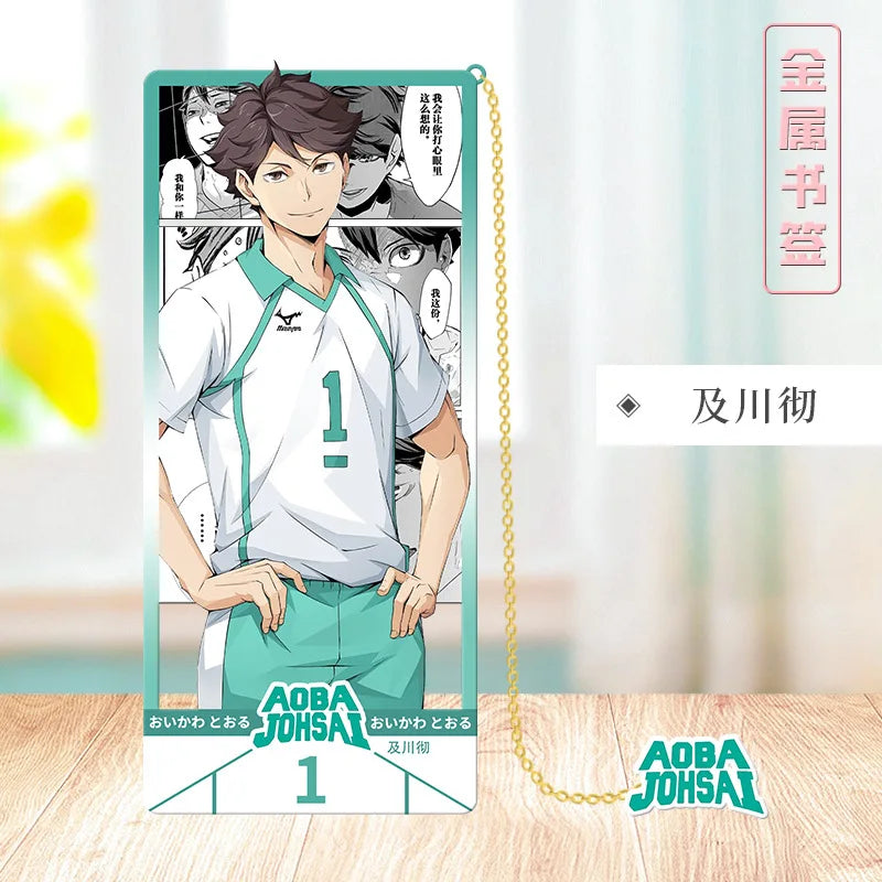 Haikyu/Volleyball Youth Metal bookmarks Japanese Anime Festival fan support Gift Student Gift Collection bookmark