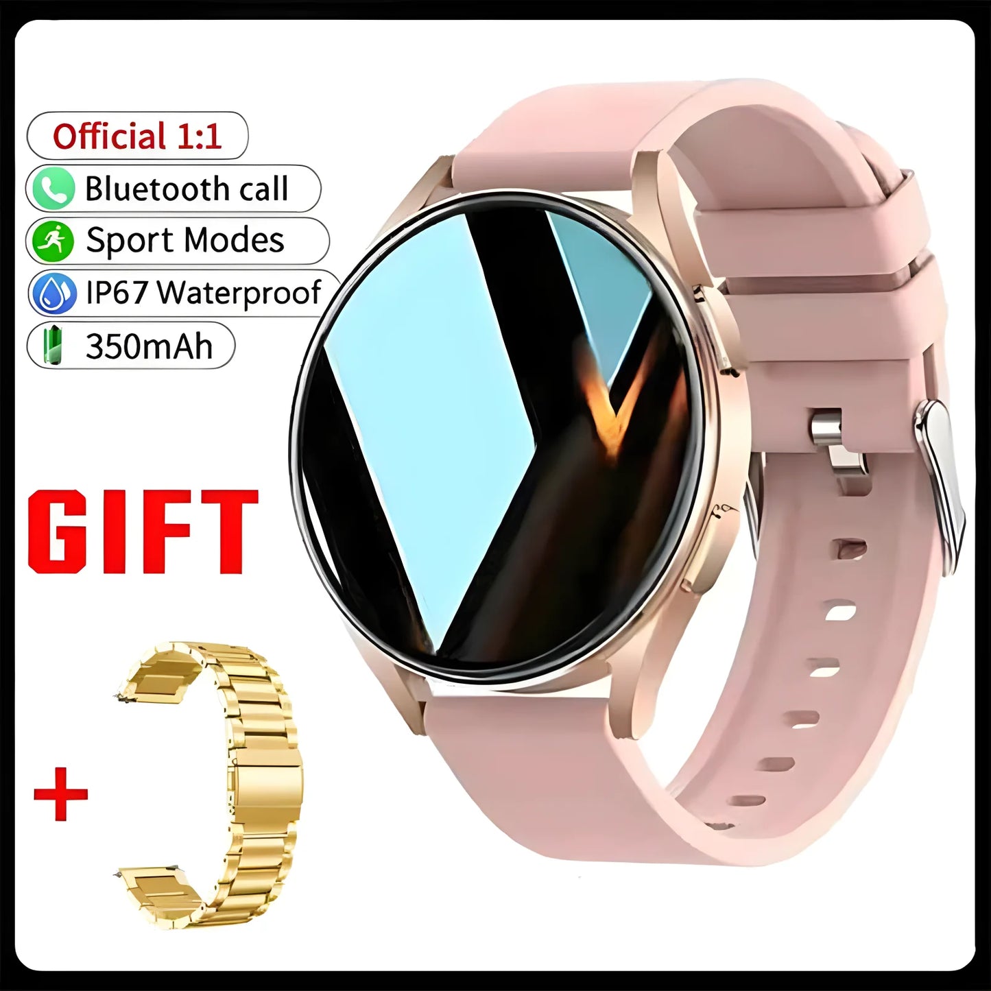 New Bluetooth Call Smart Watch 6 Heart Rate Custom Dials Sport Men Woman 2024 smart watch Health Monitor Smartwatch For Samsung