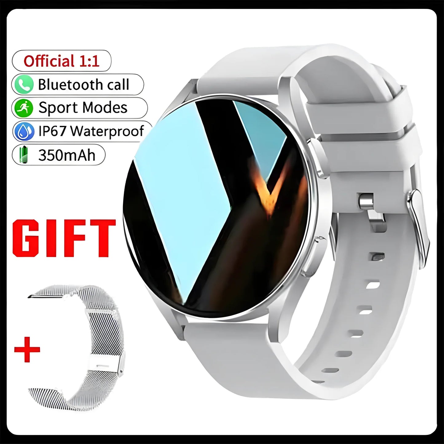 New Bluetooth Call Smart Watch 6 Heart Rate Custom Dials Sport Men Woman 2024 smart watch Health Monitor Smartwatch For Samsung