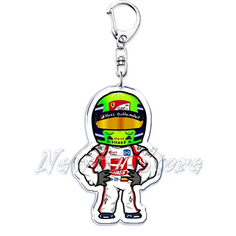 Fast Furious Racing Motorcycle Player Keychains for Accessories Bag Bicycle Helmet Driver Key Chain Keyring Jewelry Fans Gift