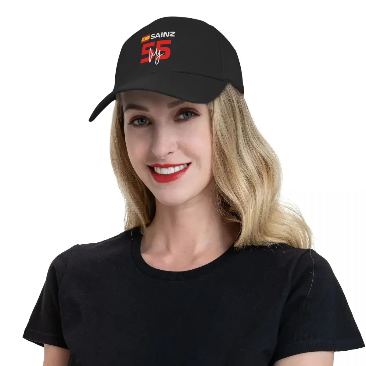 F1 2022 Carlos Sainz 55 Baseball Cap Christmas Hat Mountaineering New In The Hat Caps For Women Men's