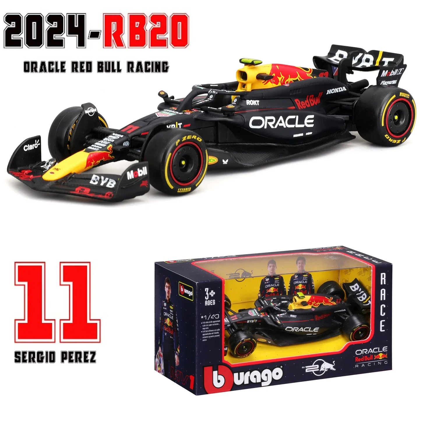 Bburago 1:43 2024 F1 SF24 W15 Mclaren MCL38 Monaco Grand Prix Alloy Car Diecast Model #4 Lando Norris #81 Oscar Piastri