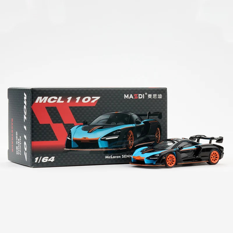 Massdi 1:64 Scale McLaren Senna MCL1106 MCL1107 Simulation Alloy Car Model Static Display Collectible Gift Souvenir Decoration