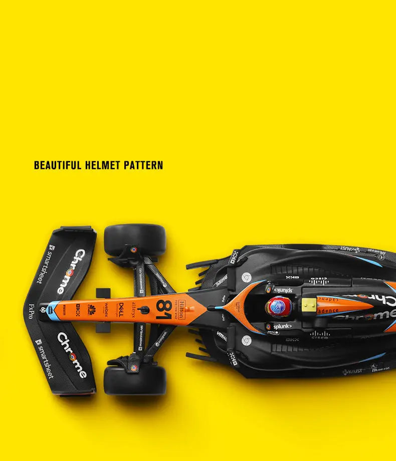 1:24 MCL60 2023 4# Lando Norris P2 British GP Mclaren F1 #81 Oscar Piastri Diecast Race SuperCar Model Competition Vehicles Toys