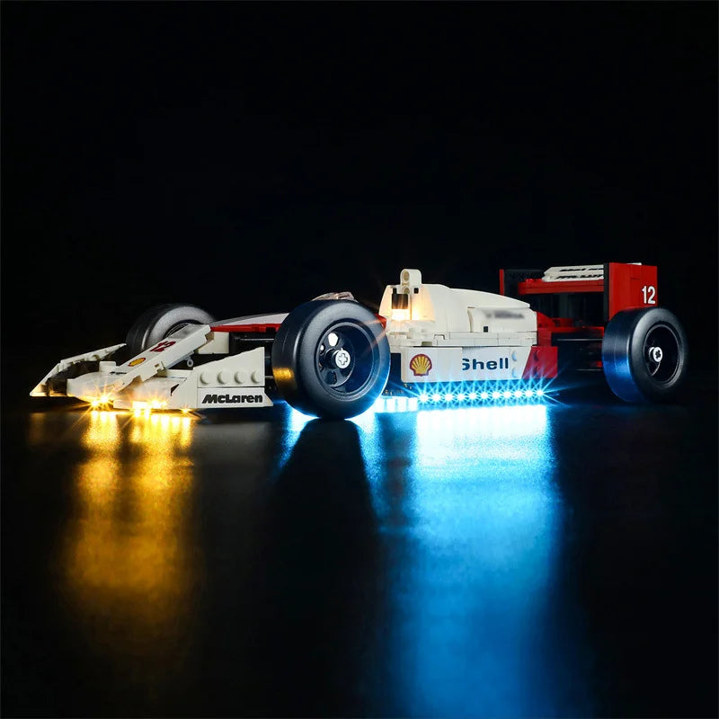 (Only LED Light No Bricks) 10330 MP4/4 & Ayrtons Sennas Building Blocks Bricks Kits Sets Not Include Model