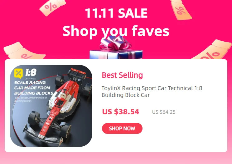 F1 RC Race Cars 1163PCS Building Sets MOC Remote Control Building Blocks Cool Collectible Model Car Kits Building Toys