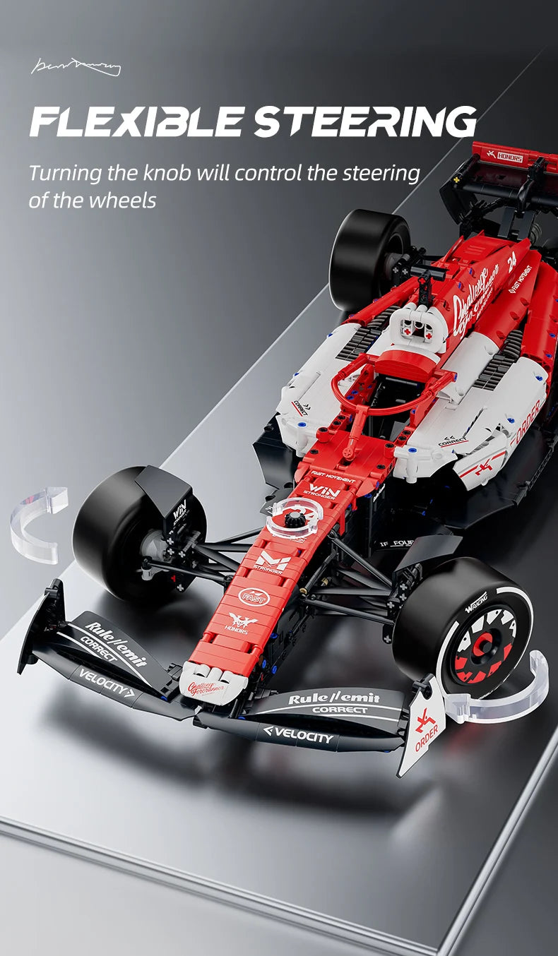 1:8 F1 Race Cars 1770PCS Building Sets MOC Building Blocks Car Cool Collectible Model Car Kits Toy Christmas Festive Gift Giving