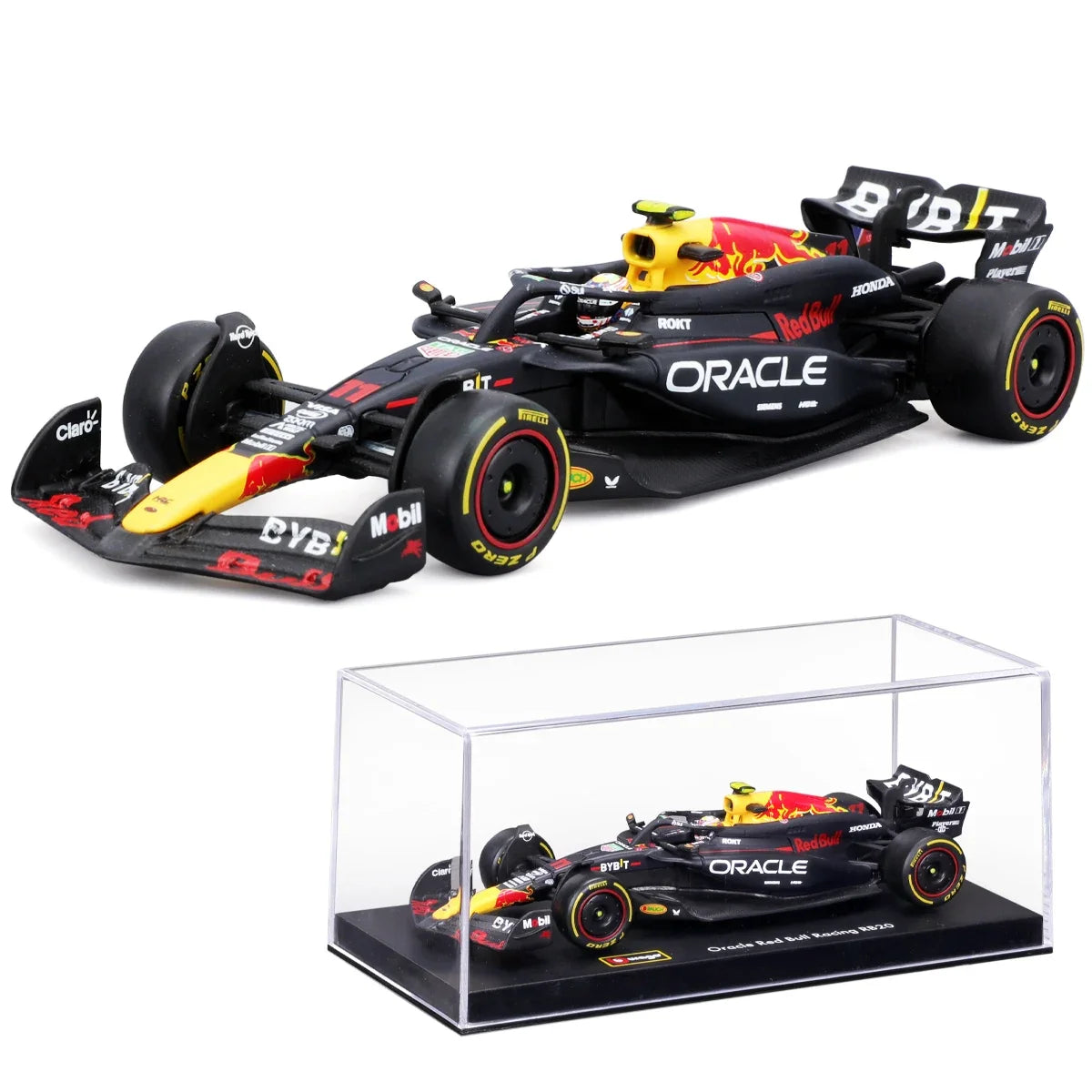 Bburago 1:43 2024 F1 SF24 W15 Mclaren MCL38 Monaco Grand Prix Alloy Car Diecast Model #4 Lando Norris #81 Oscar Piastri