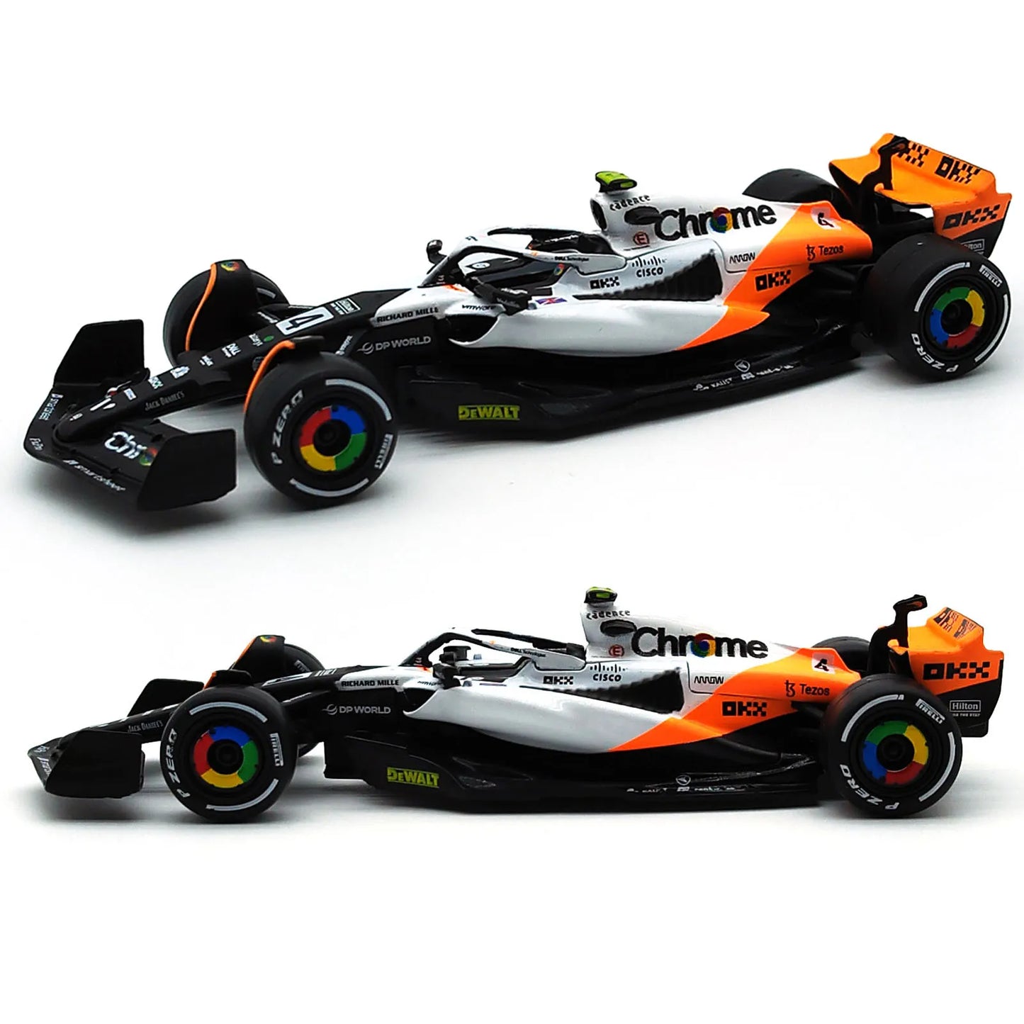 Bburago 1:43 2024 F1 Mercedes-AMG W15 #44 Hamilton Mclaren MCL38 MCL60 Monaco GP #4 Norris #81 Piastri Formula Car Model Gifts