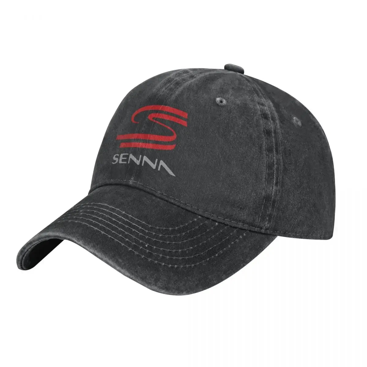 Senna F1 Unisex Baseball Cap Washed Adjustable Cotton Cap Vintage Casual Outdoor All Seasons Travel Sports Hat