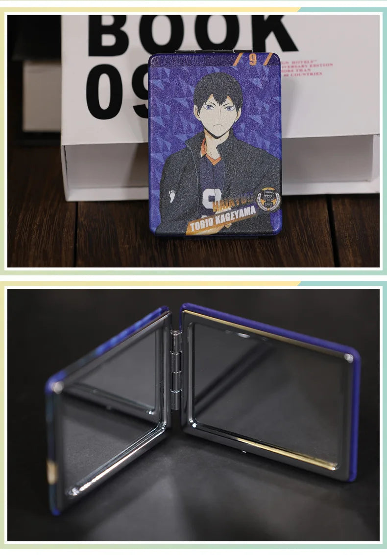 Haikyuu!! Tobio Kageyama Shoyo Hinata Karasuno Kei Tsukishima Oikawa Tooru China Official Authorization Cosmetic Mirror