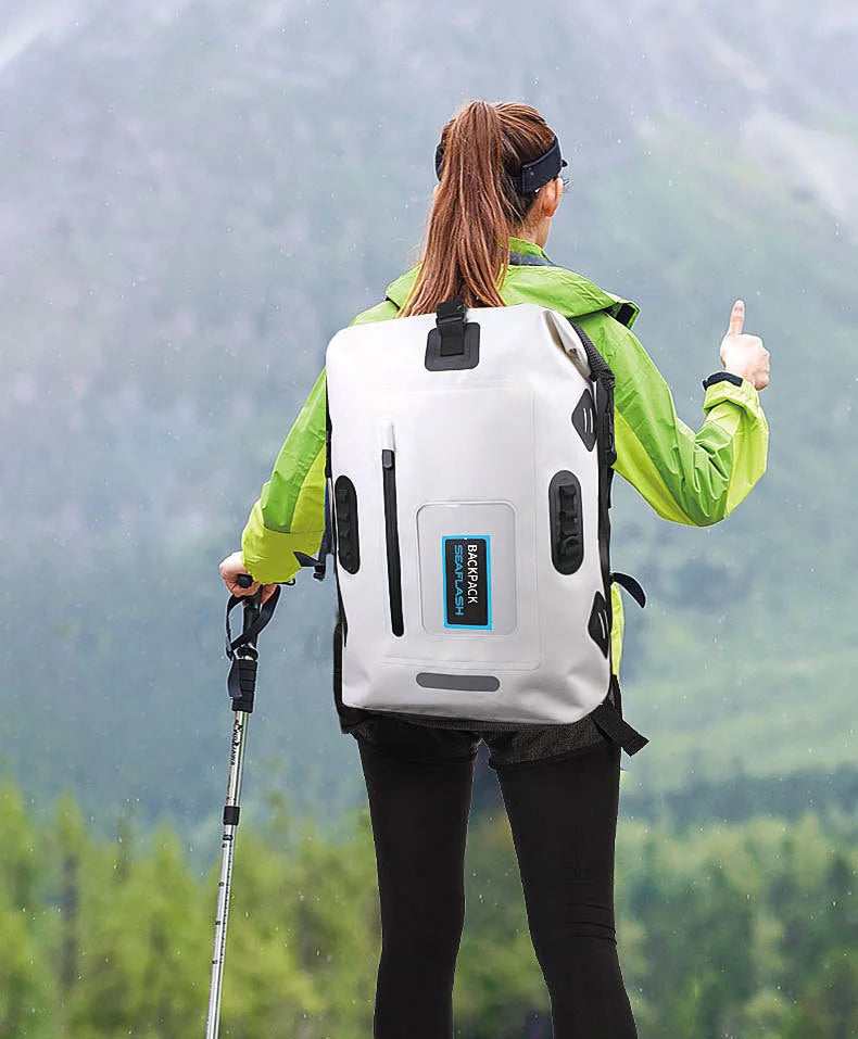 30L Waterproof Drift Bag Swimming Backpack Large River Trekking Shoulder Diving Wet Dry Rafting Canoeing Kayak PVC Camping Bag