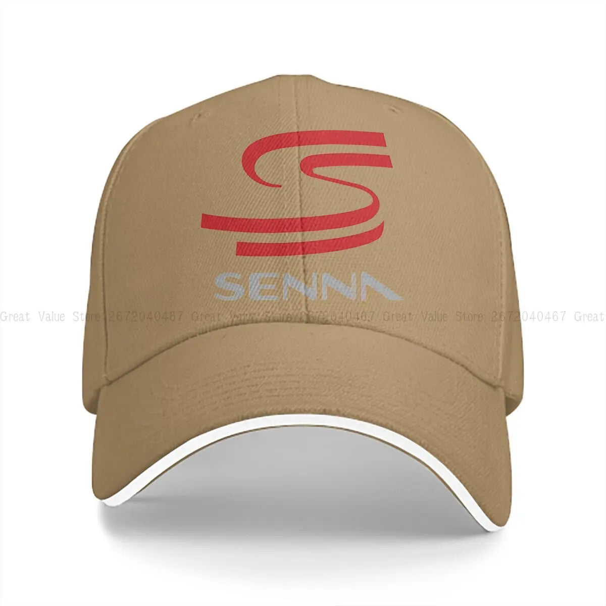 Pure Color Dad Hats Novelty Men's Hat Sun Visor Baseball Caps F1 AYRTON SENNA Peaked Cap