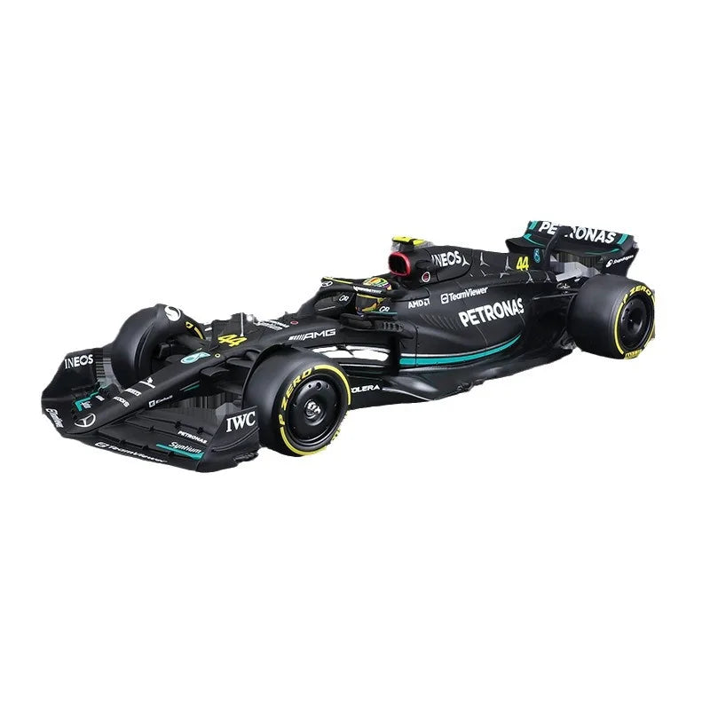 Bburago 1:24 Mercedes AMG F1 Team W14 2023 # 44 Hamilton # 63 Alloy Car Model Formula One Die Casting Model