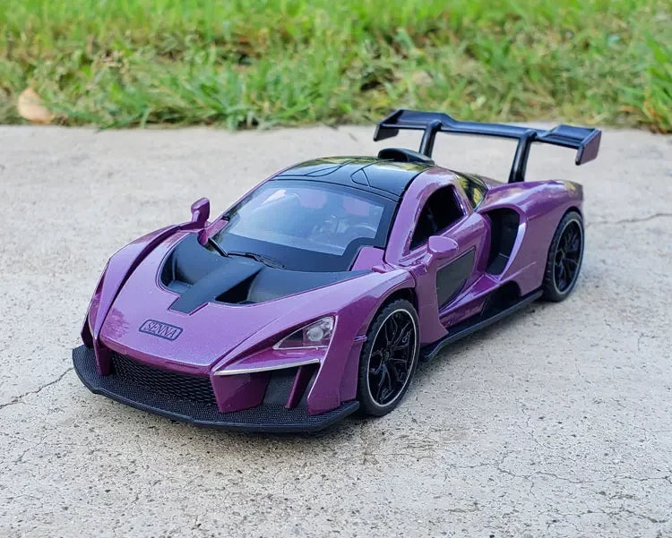 1/32 McLaren Senna Alloy Sports Car Model Diecasts Metal Toy Vehicles Car Model Simulation Sound Light Collection Toy Gift
