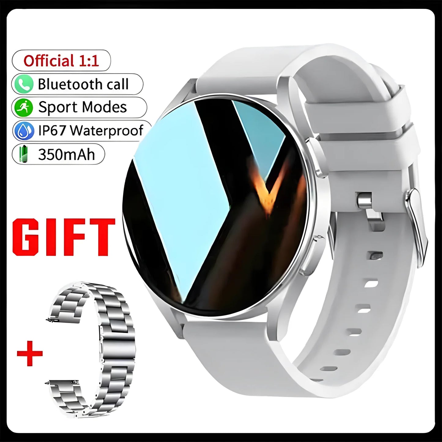 New Bluetooth Call Smart Watch 6 Heart Rate Custom Dials Sport Men Woman 2024 smart watch Health Monitor Smartwatch For Samsung