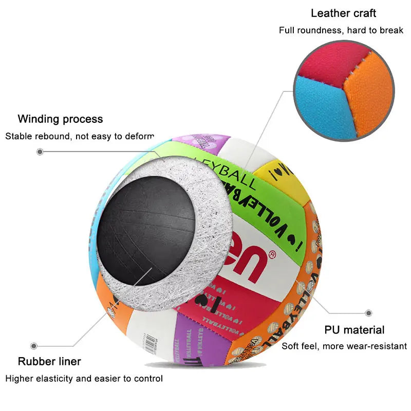 Newest Molten Volleyball Standard Size 5 PU Material Soft Touch High Quality Indoor Outdoor Sports Competition Training Balls