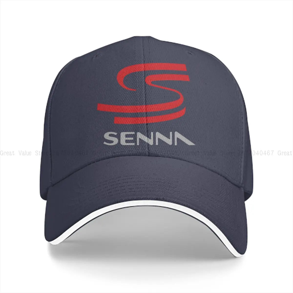 Pure Color Dad Hats Novelty Men's Hat Sun Visor Baseball Caps F1 AYRTON SENNA Peaked Cap