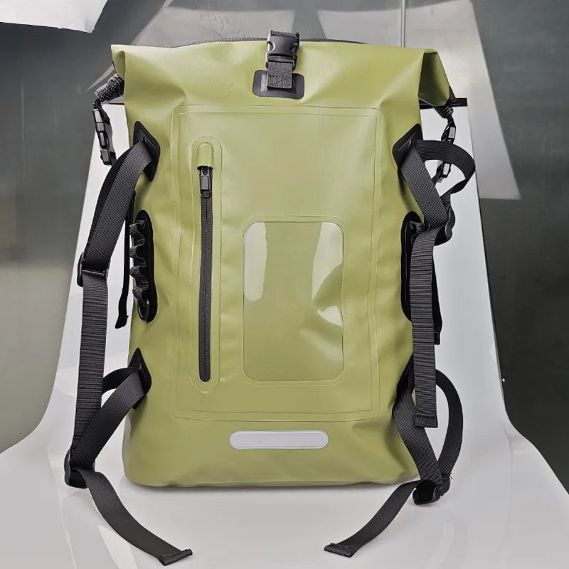 30L Waterproof Drift Bag Swimming Backpack Large River Trekking Shoulder Diving Wet Dry Rafting Canoeing Kayak PVC Camping Bag
