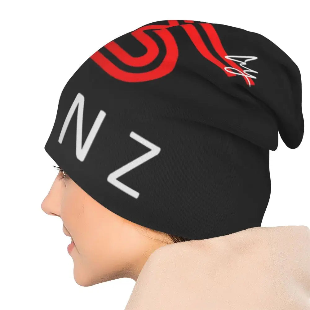 Carlos Sainz Jr F1 Signature Graphic - Dark Warm Knitted Cap Fashion Bonnet Hat Autumn Winter Beanies Hats for Unisex Adult