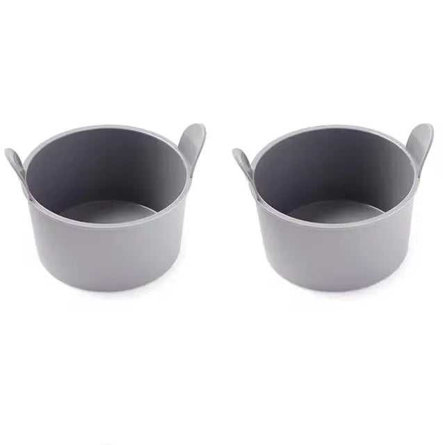2/4Pcs Air Fryer Silicone Egg Poacher Cups Silicone Egg Cooker Mold Baking Custard Tart Pie Desserts Reusable Egg Poaching Maker