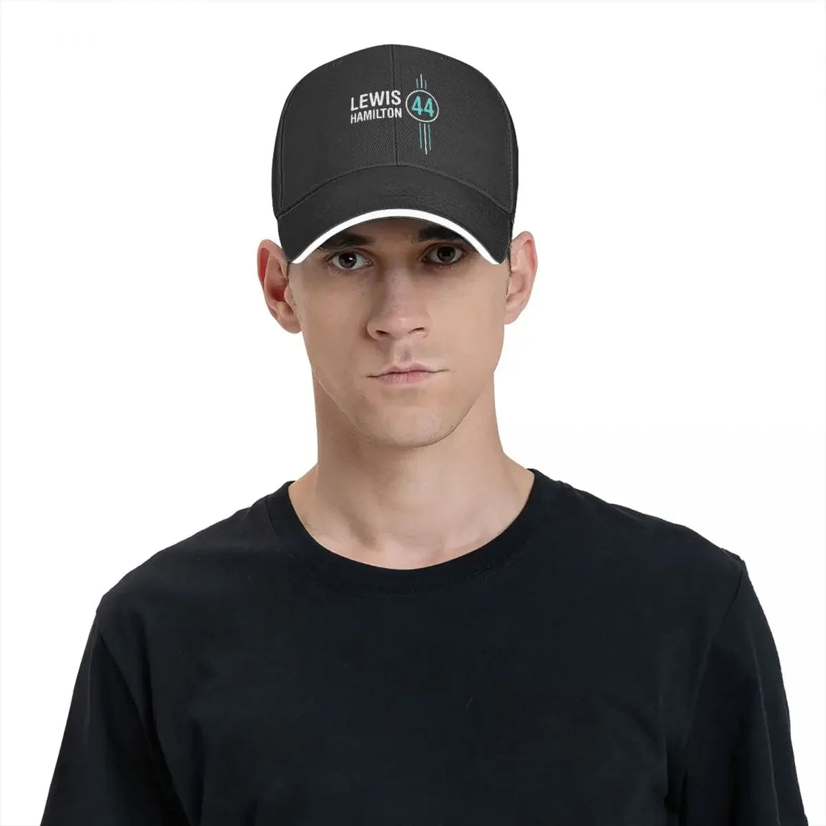 Lewis Hamilton F1 Car Racing Multicolor Hat Peaked Women's Cap Personalized Visor Sunprotection Hats