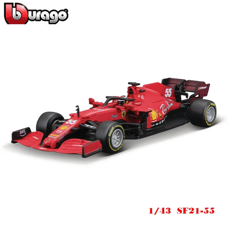 Bburago 1:43 2024 RB20 SF24 W14 W13 SF23 MCL60 RB19 RB18 W12 F1 Racing Formula Car Static Simulation Diecast Alloy Model Car