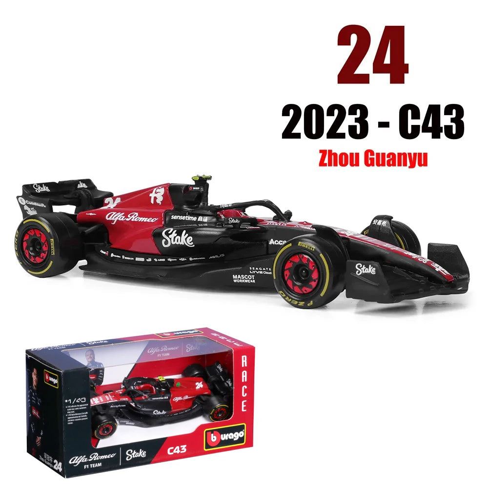 Bburago 1:43 Alpine F1 Team A523 2023 #10 Pierre Gasly #31 Esteban Ocon Alloy Car Die Cast Model Toy Collectible competition