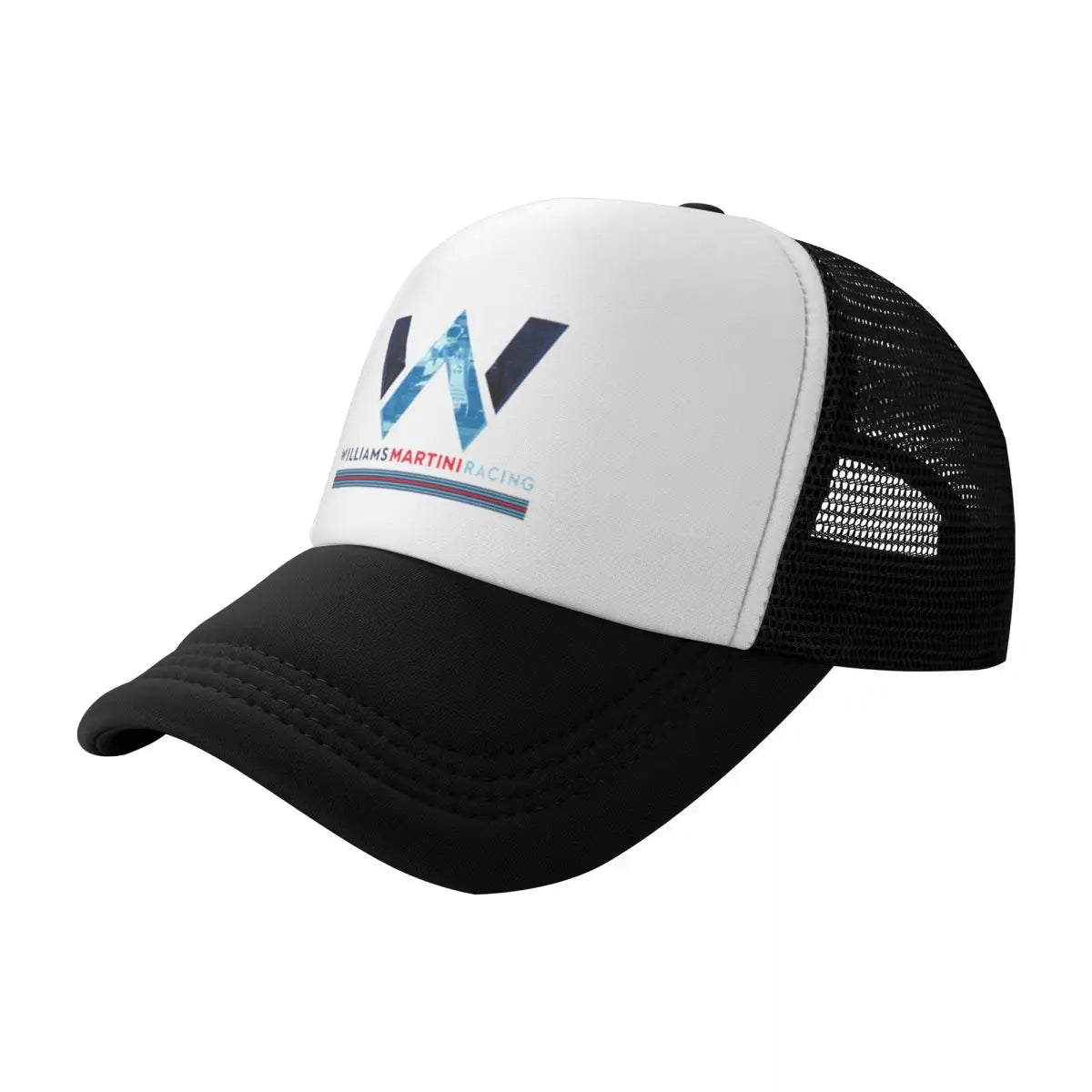 Williams Racing Custom Mesh Baseball Caps Women Men F1 Martini Printing Male Beach Dad Hat Peaked Cap