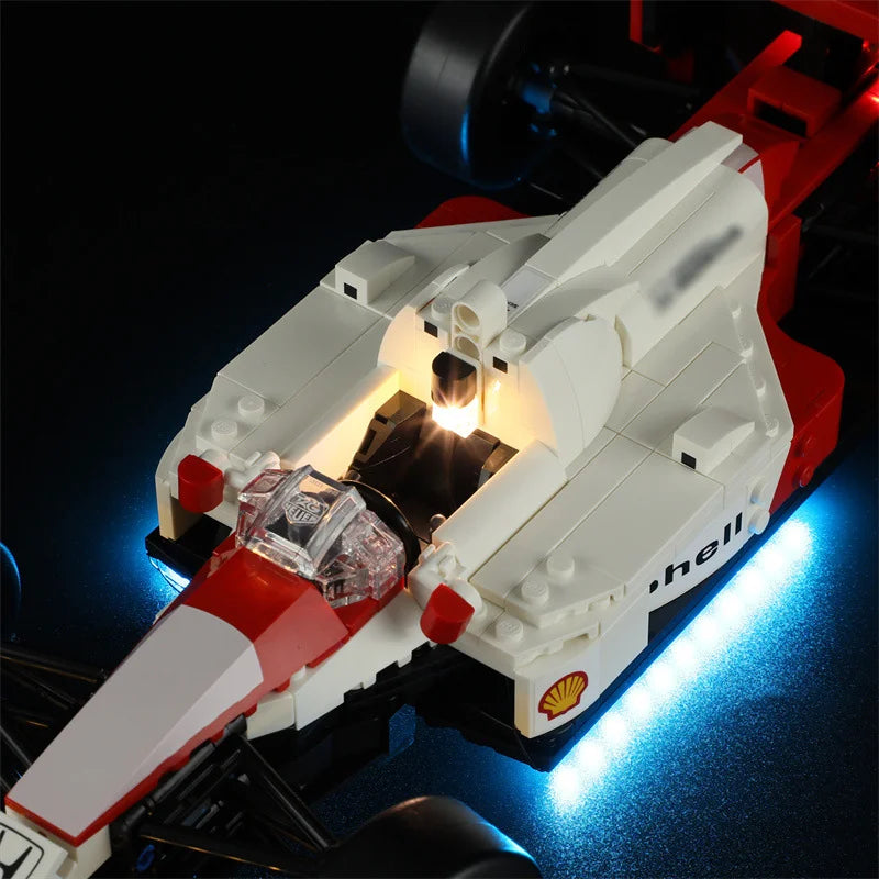 (Only LED Light No Bricks) 10330 MP4/4 & Ayrtons Sennas Building Blocks Bricks Kits Sets Not Include Model