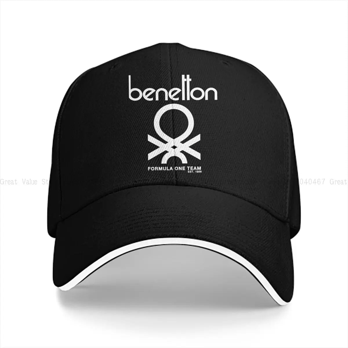 Pure Color Dad Hats Benetton Formula Team 80S Collection Men's Hat Sun Visor Baseball Caps Formula 1 F1 Peaked Cap