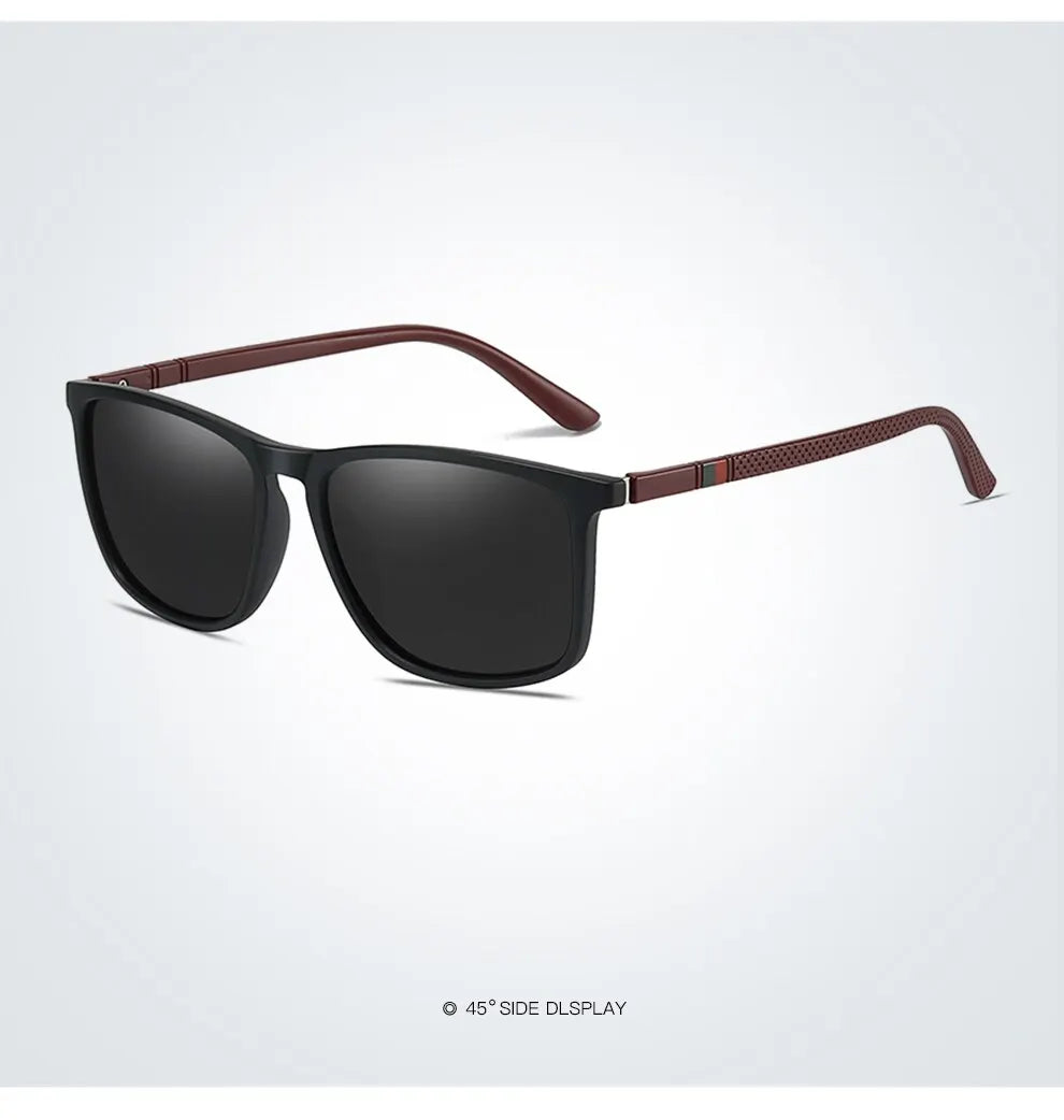 Luxury Vintage Square Polarized Sunglasses Men Women Fashion Travel Driving Fishing Anti-glare Sun Glasses TR90 Eyewear UV400