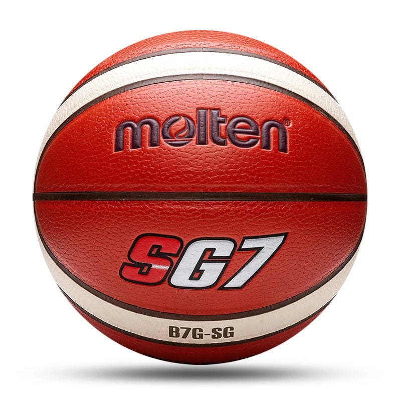 Balón de baloncesto Molten, nuevo, oficial, talla 7/6/5, PU, alta calidad, para entrenamiento en interiores y exteriores, para hombres y mujeres.