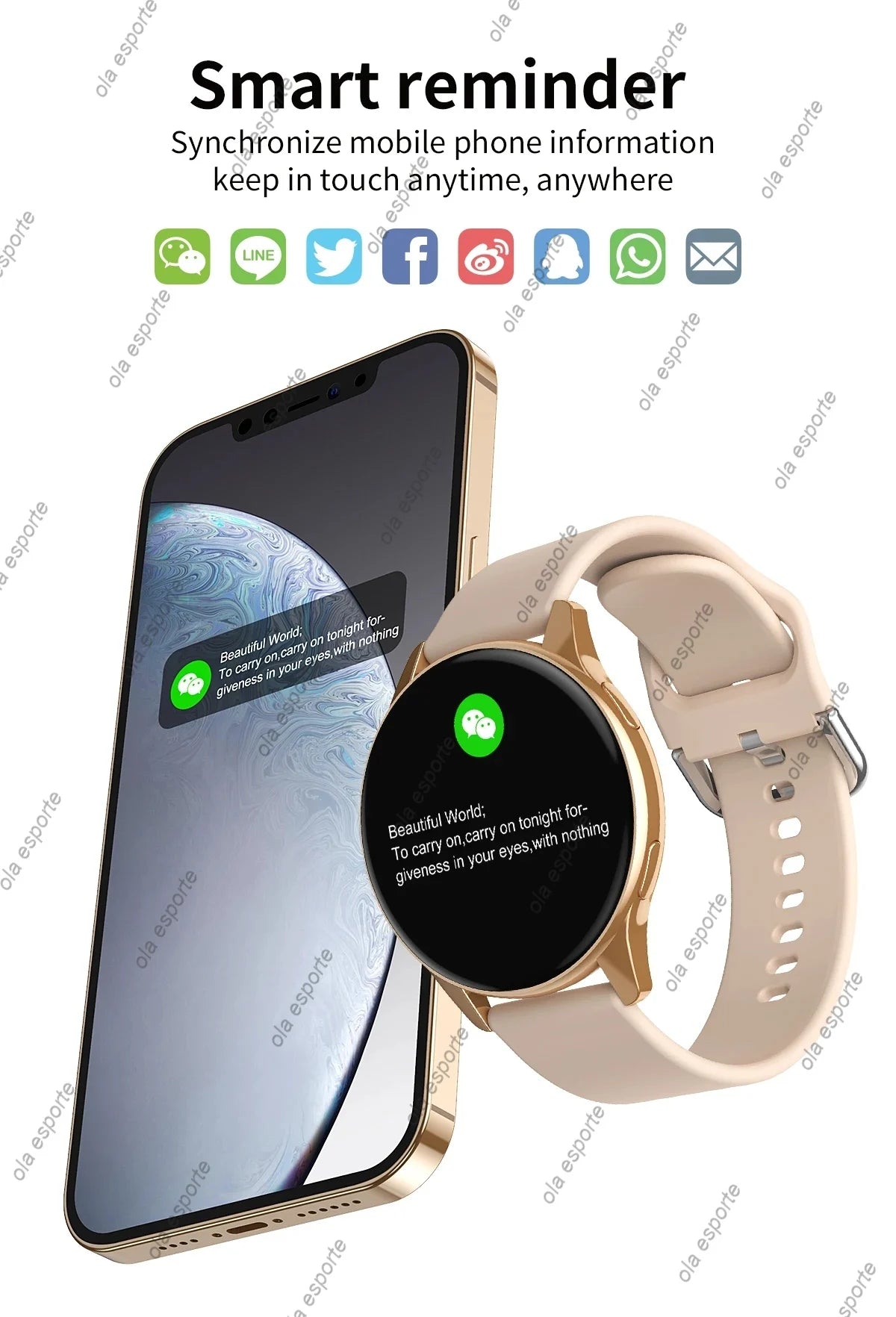 New Bluetooth Call Smart Watch 6 Heart Rate Custom Dials Sport Men Woman 2024 smart watch Health Monitor Smartwatch For Samsung