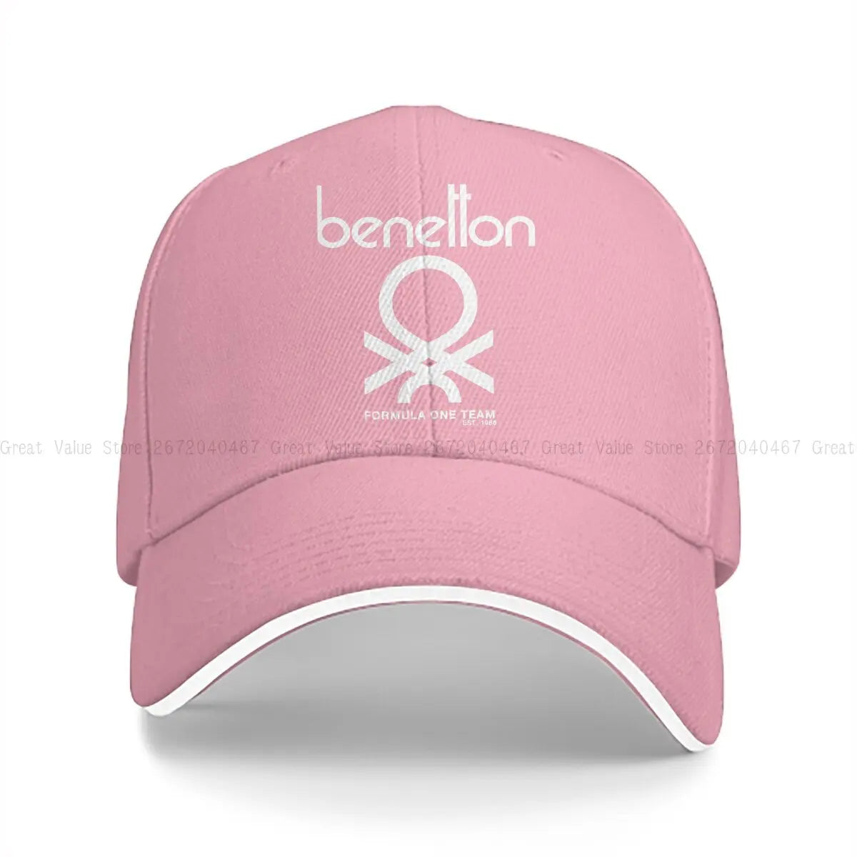 Pure Color Dad Hats Benetton Formula Team 80S Collection Men's Hat Sun Visor Baseball Caps Formula 1 F1 Peaked Cap