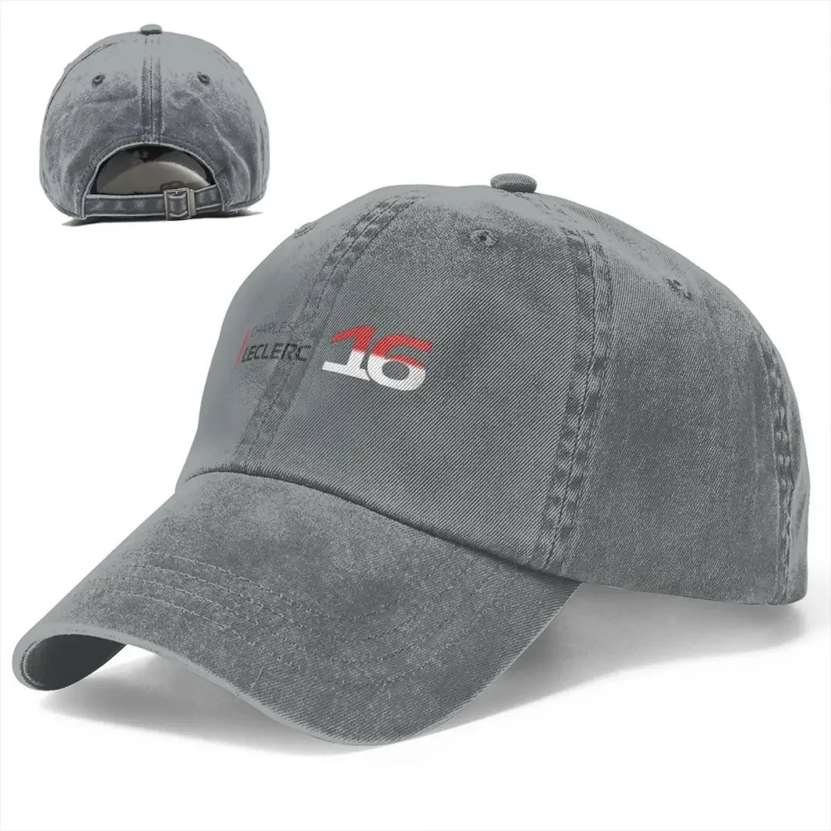 Charles Leclerc F1 Baseball Caps Fashion Denim Fabric Hats Outdoor Adjustable Casquette Hip Hop Baseball Cowboy Hat Men Women