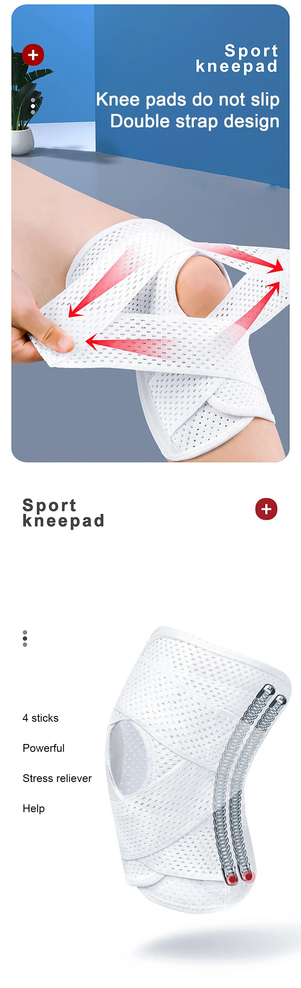 1PC Sports Kneepad Men Women Pressurized Elastic Knee Pads Arthritis Joints Protector Fitness Gear Volleyball Brace Protector