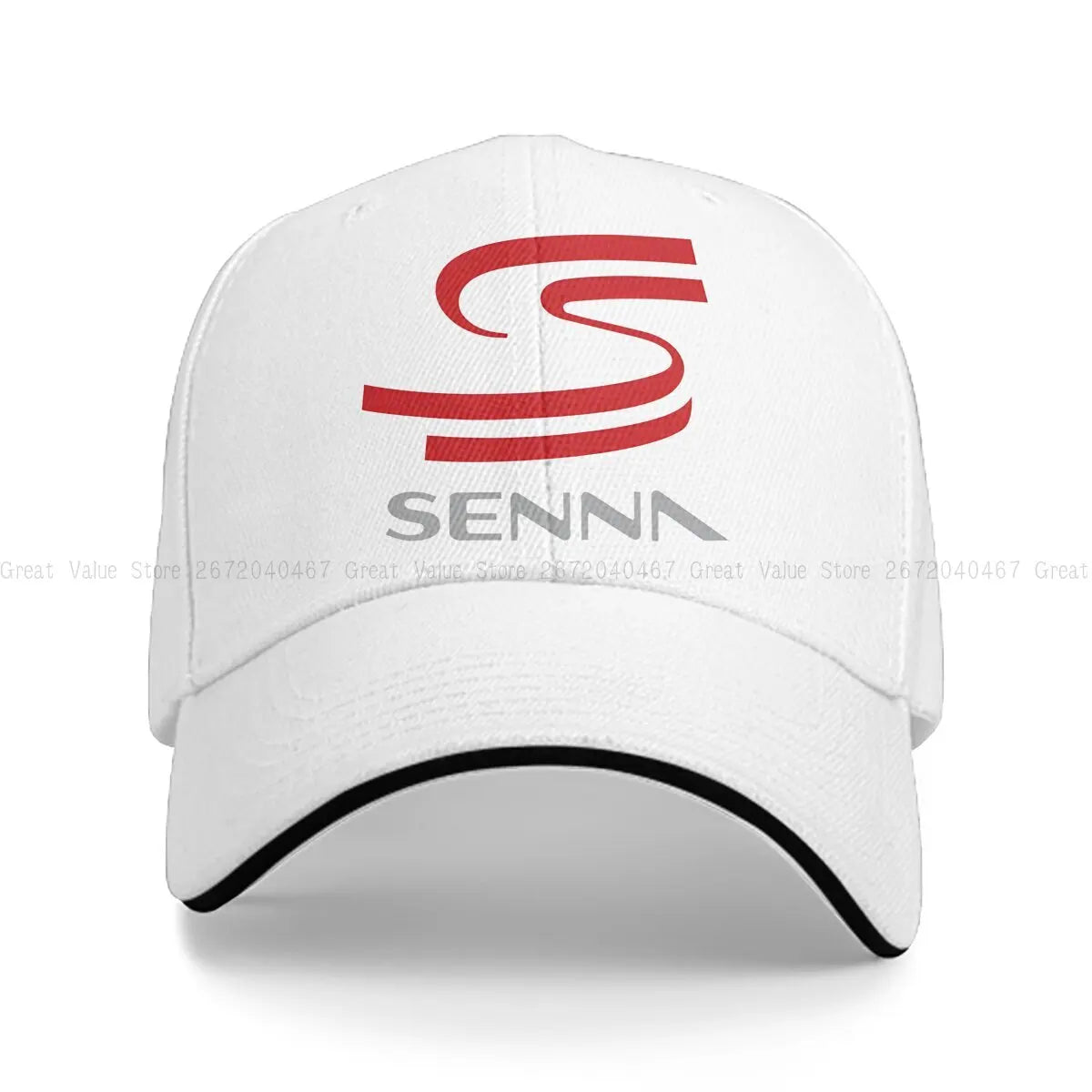 Pure Color Dad Hats Novelty Men's Hat Sun Visor Baseball Caps F1 AYRTON SENNA Peaked Cap
