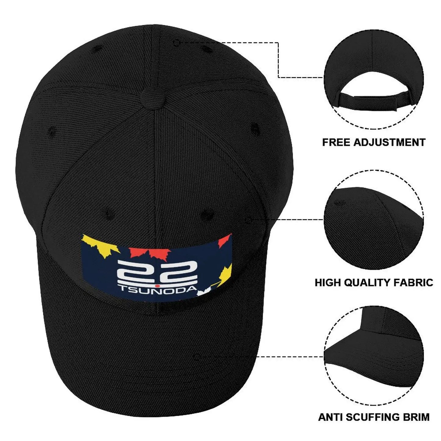 F1 2024 - Yuki Tsunoda #22 Baseball Cap Golf Hat Military Cap Man Hat Man For The Sun Men Luxury Brand Women's