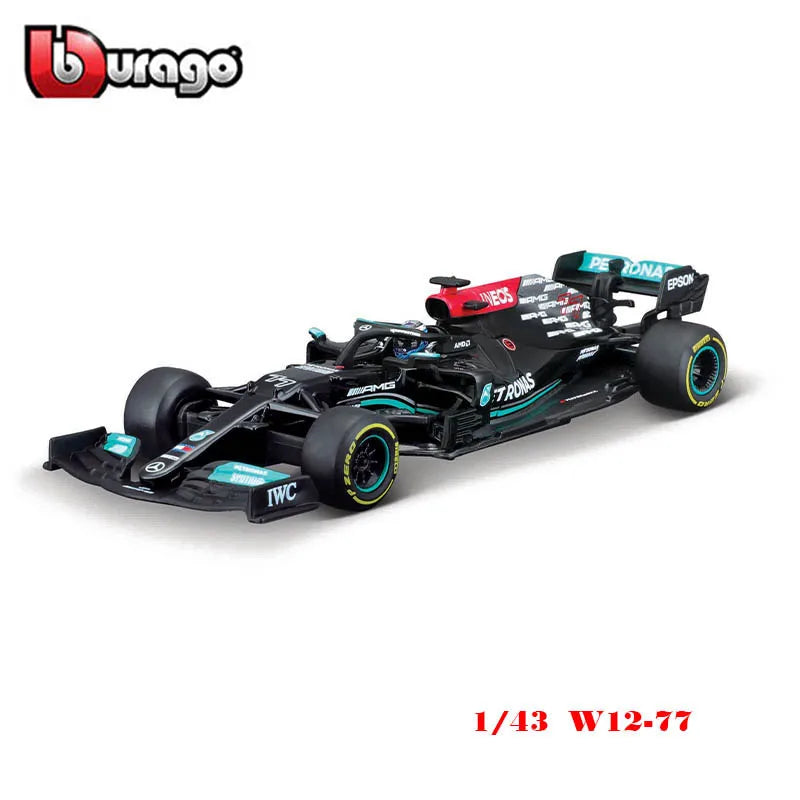 Bburago 1:43 2024 RB20 SF24 W14 W13 SF23 MCL60 RB19 RB18 W12 F1 Racing Formula Car Static Simulation Diecast Alloy Model Car