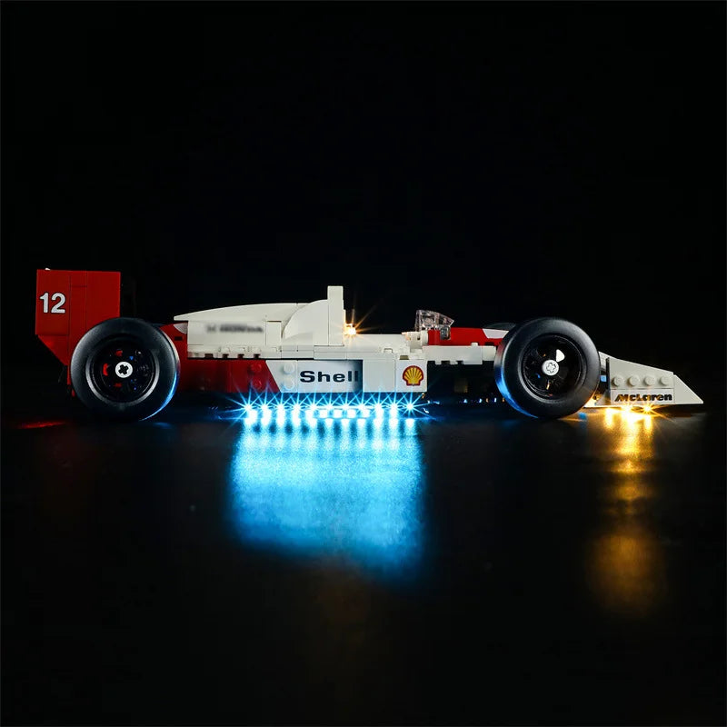 (Only LED Light No Bricks) 10330 MP4/4 & Ayrtons Sennas Building Blocks Bricks Kits Sets Not Include Model