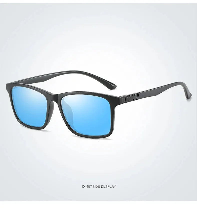 Luxury Men Polarized Sunglasses Fashion Vintage Square Ultra Light TR90 Frame Driving Fishing Sun Glasses For Man UV400 Eyewear