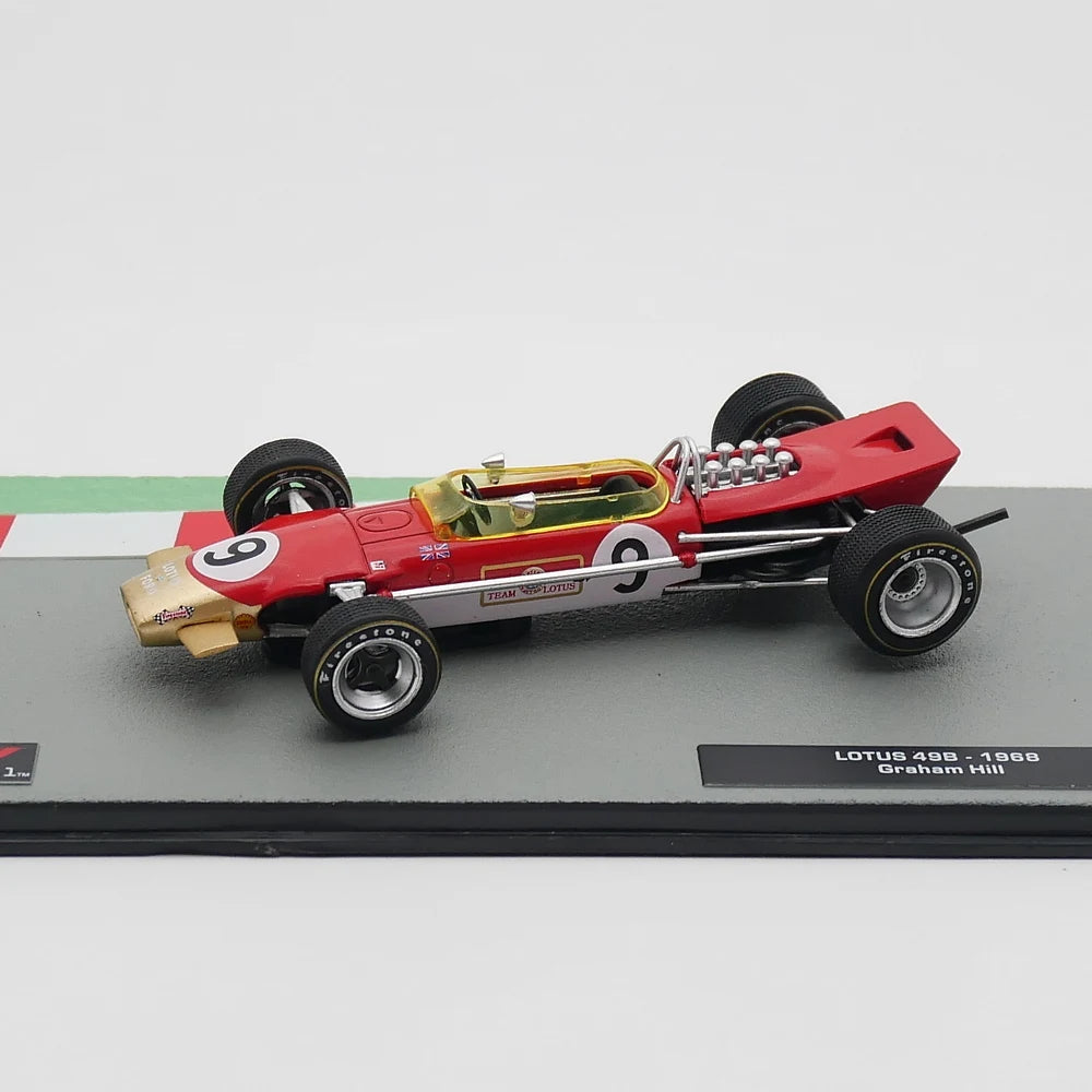 Ixo 1:43 Lotus 49B 1968 Graham Hill Racing Diecast Car Model Metal Toy Vehicle