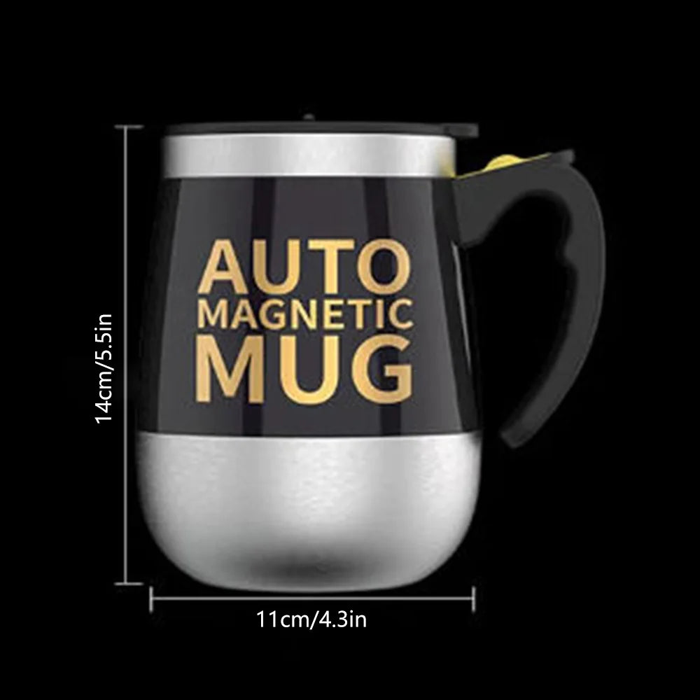 400ML Stainless Steel Automatic Self Stirring Cup Magnetic Coffee Mug Electric Mixing Cup Milk Protein Powder Mixer Blender