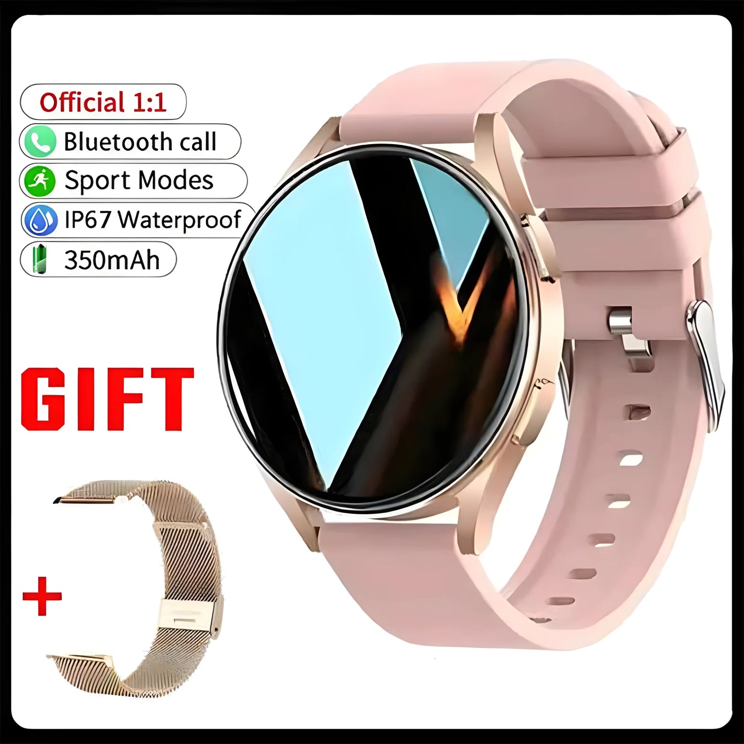 New Bluetooth Call Smart Watch 6 Heart Rate Custom Dials Sport Men Woman 2024 smart watch Health Monitor Smartwatch For Samsung