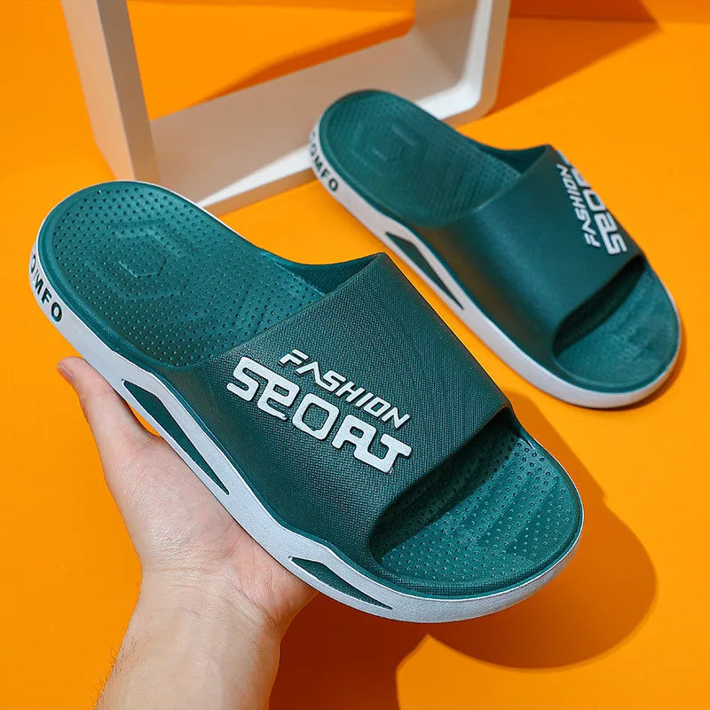 Sandalias de playa de verano para hombre, de suela gruesa, antideslizantes, de moda, informales, para baño, talla grande 48/49