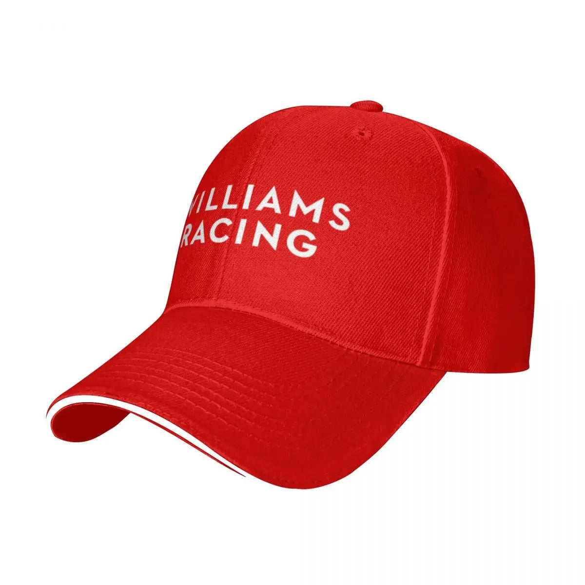 White Williams Racing Letters F1 Sport Baseball Caps For Womens Adult Female Beach Sunscreen Hats Snapback Cap